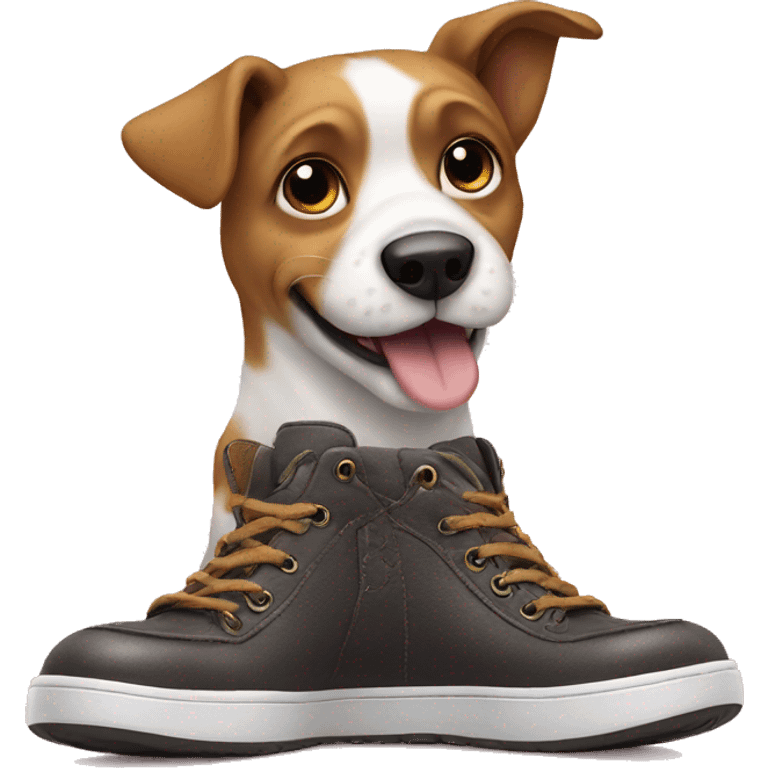 Dog on a shoe emoji