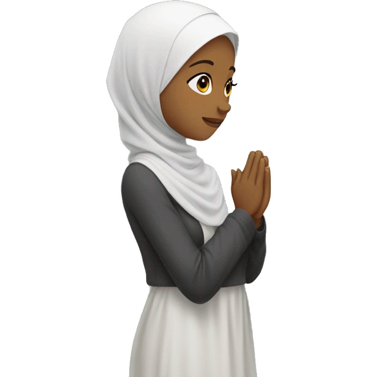 Hijab praying emoji