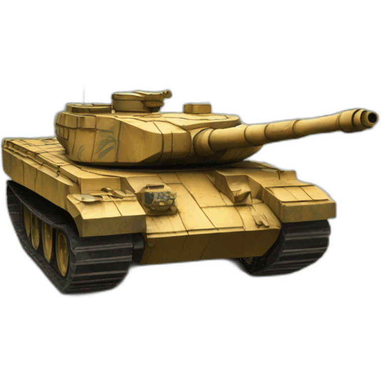 TigerTank sur une route emoji