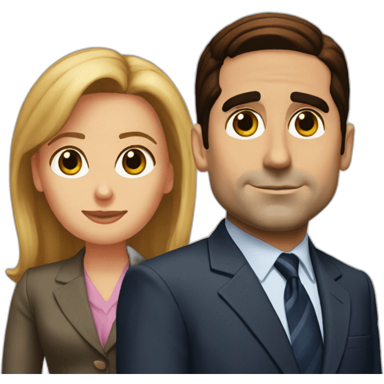 Michael scott and Pam emoji