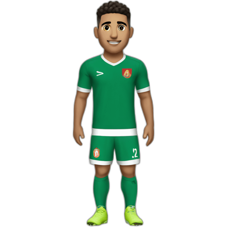 Hakimi avec le maillot du maroc emoji