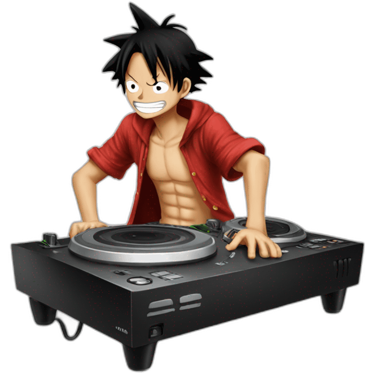 luffy dj emoji