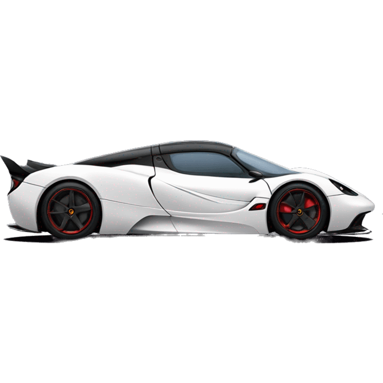 Side view of Morticia Addams super hypercar. 1car emoji