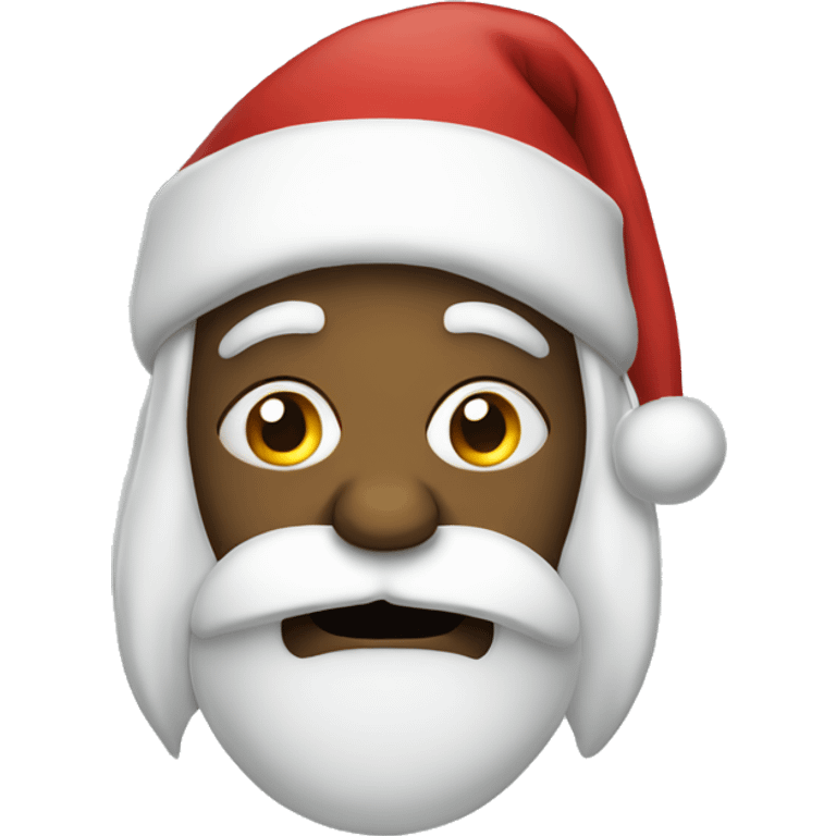 Santa crying emoji