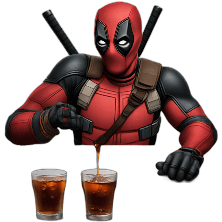 deadpool drinking jagermaister emoji