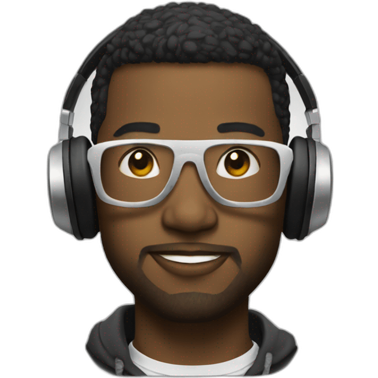 Dj blanc  emoji