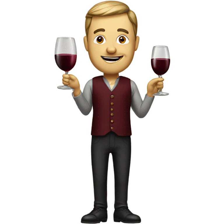 Wine man  emoji