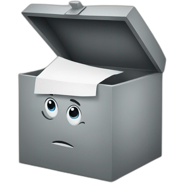 sad ballot box emoji