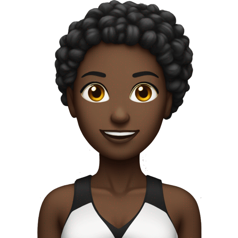 Black Full Figurecheerleader emoji