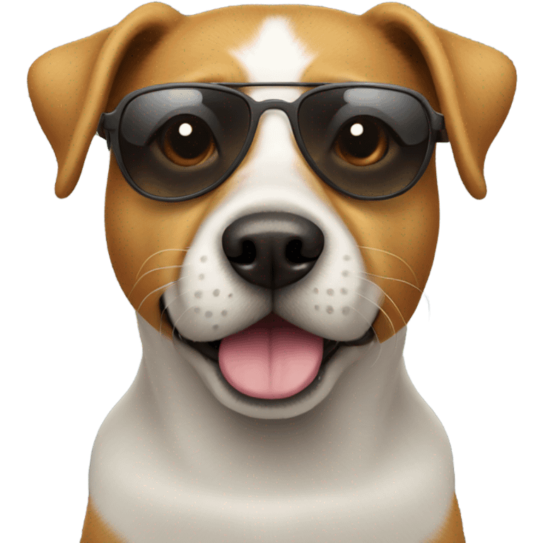 Dog wearing a sunglasses  emoji