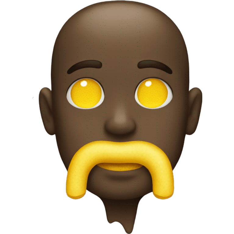 In love emoji with yellow bone in its mouth emoji