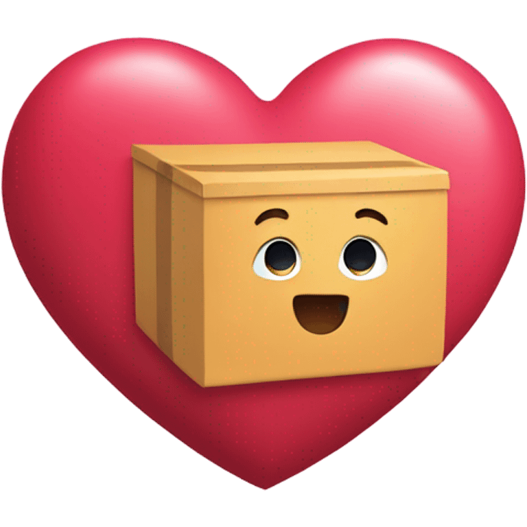 smartbox inside a big heart  emoji