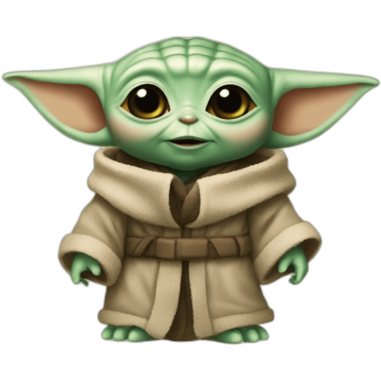 Baby Yoda hello emoji