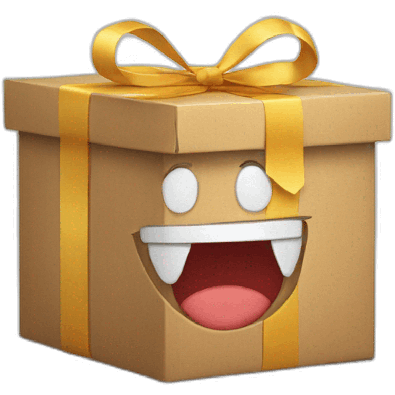 smile face from gift box emoji