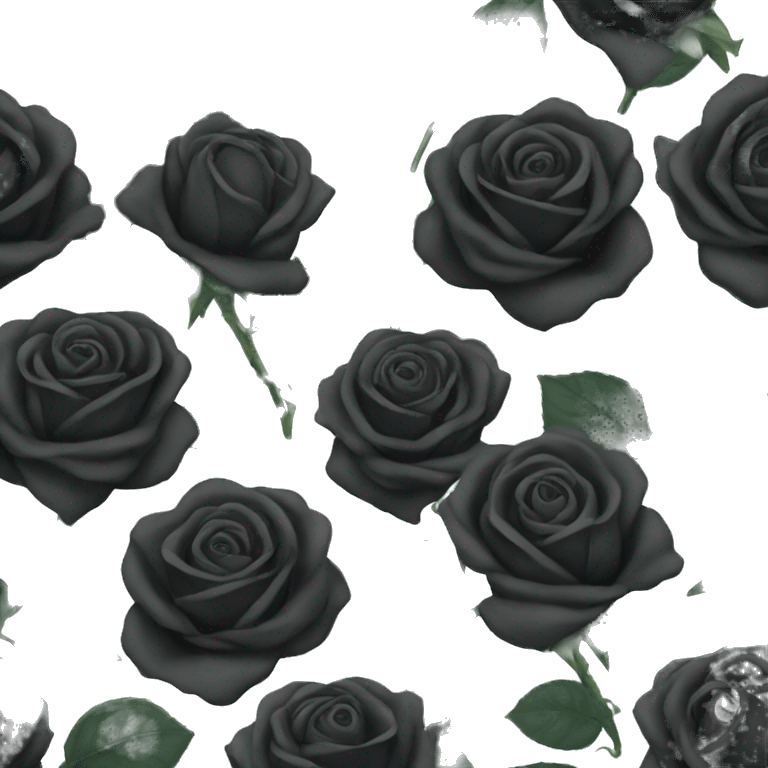 Black rose emoji