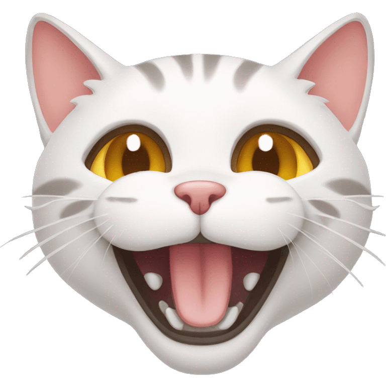 meowing cat emoji