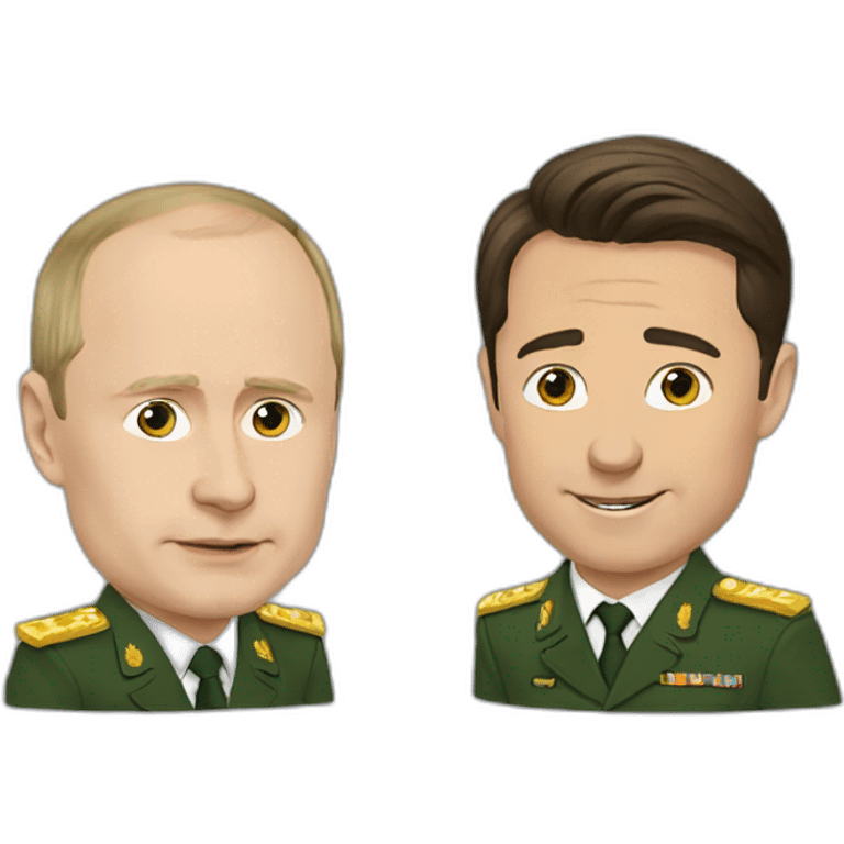 Putin and Zelenskiy emoji