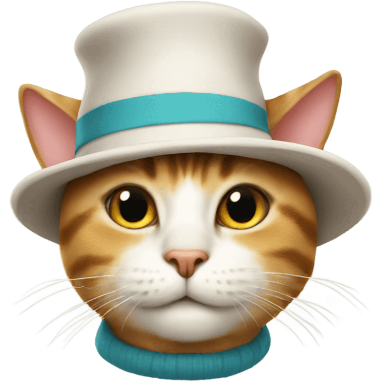 Cat in a hat emoji