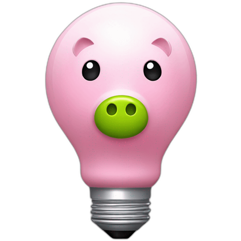 Idea bulb combine wtih piggy bank emoji