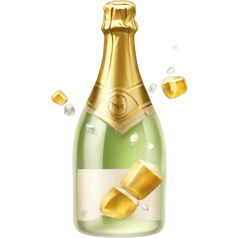 champagne clear rocks emoji