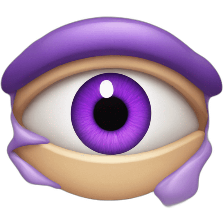 purple eye emoji