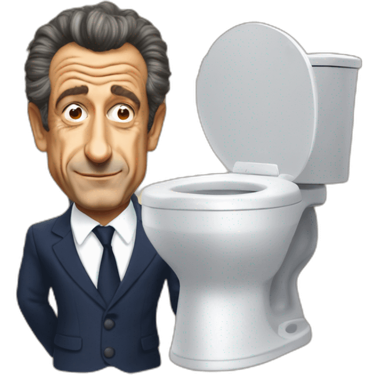 Sarkozy va dit au toilette emoji