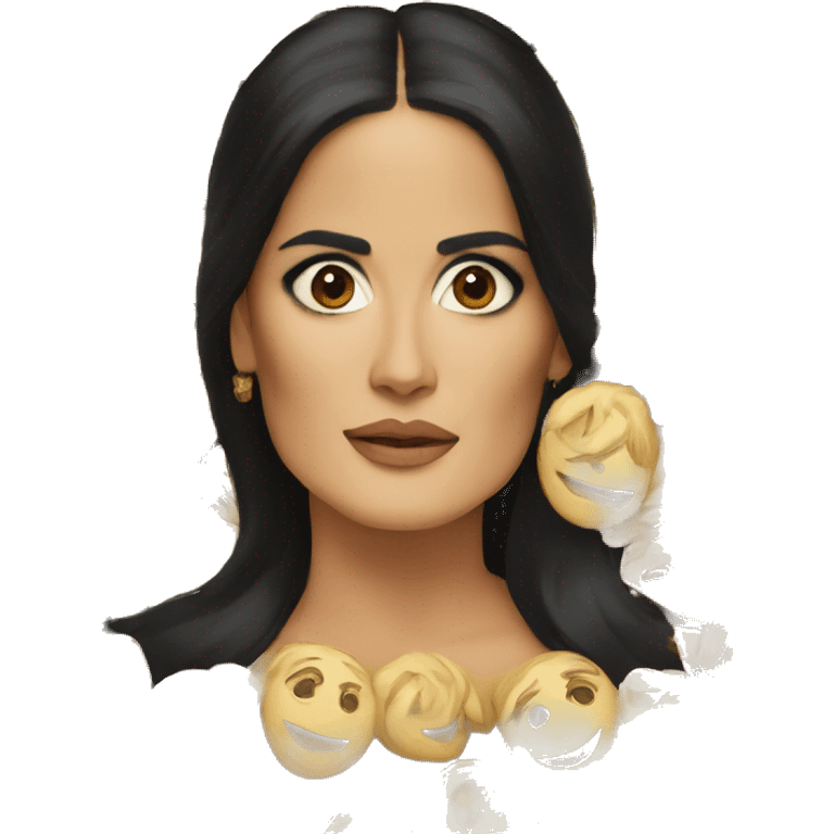 salma hayek face emoji