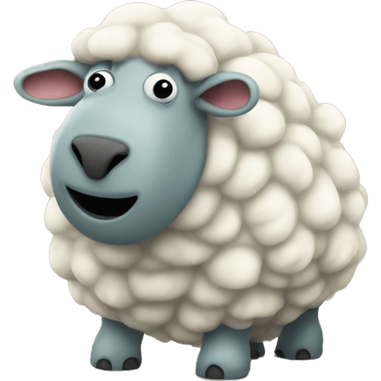 a tardigrade masquerading as a sheep emoji