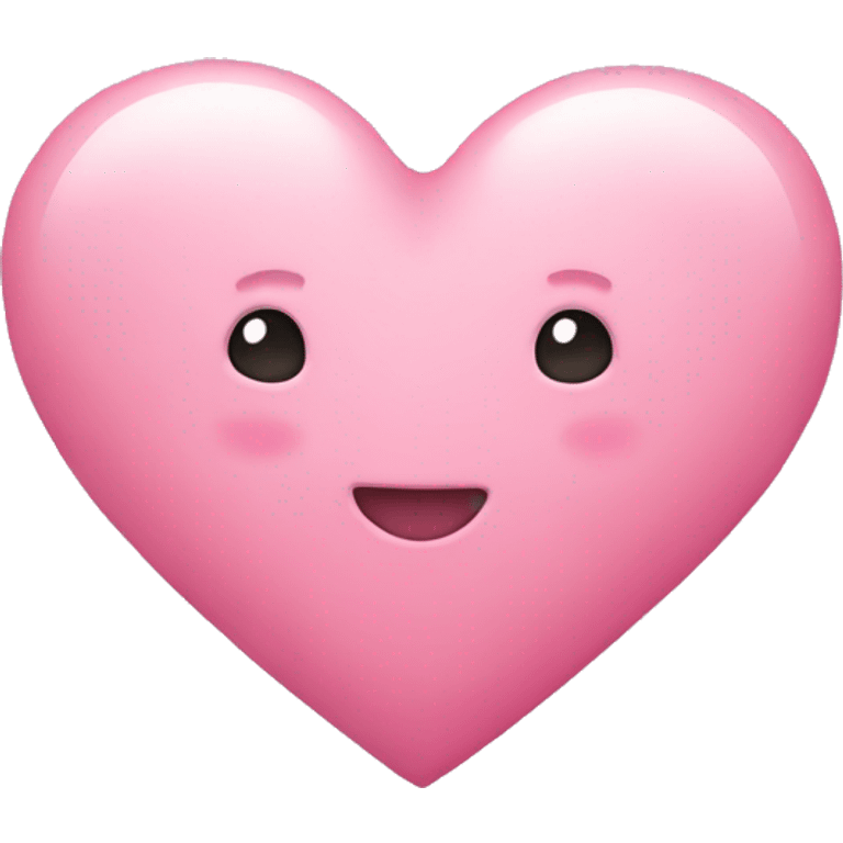 Pink heart pastel emoji