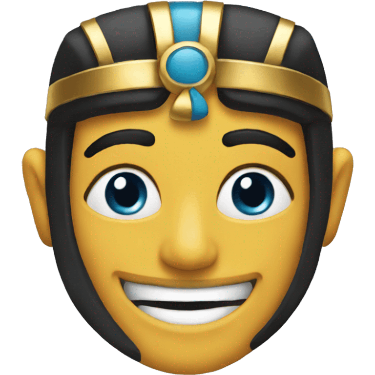 Egyptian themed smile emoji emoji