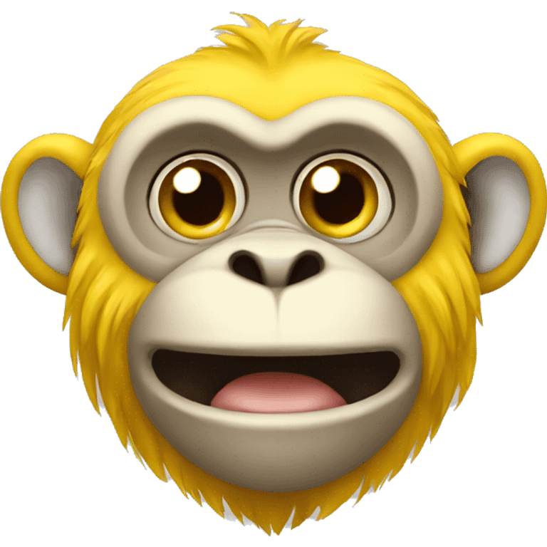 Yellow monkey emoji