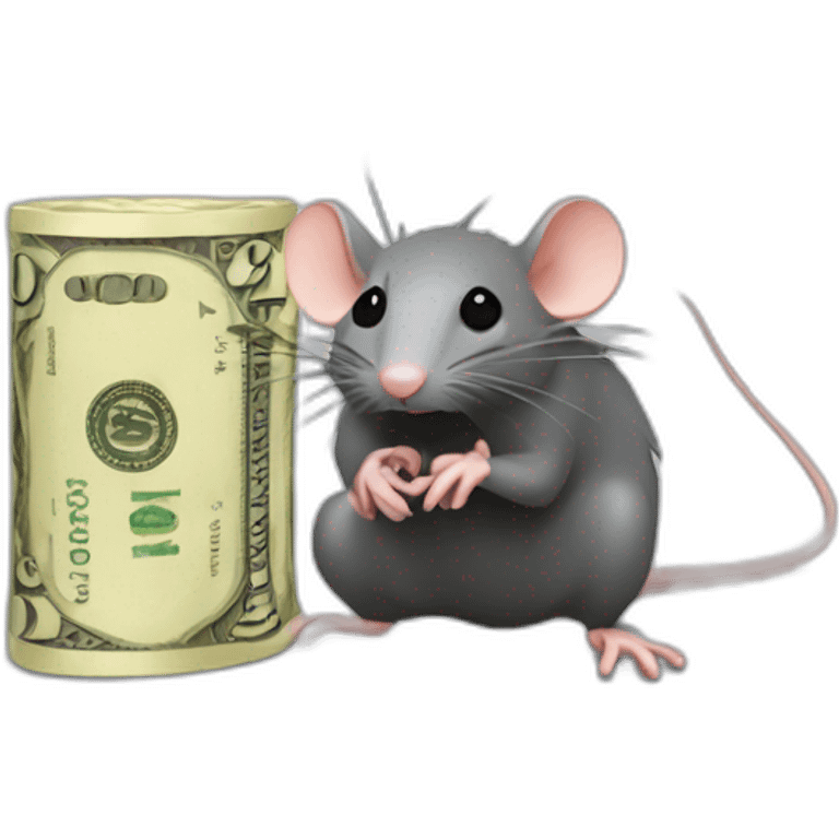 cheapskate rat money emoji