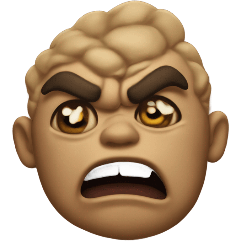 Angry poo emoji