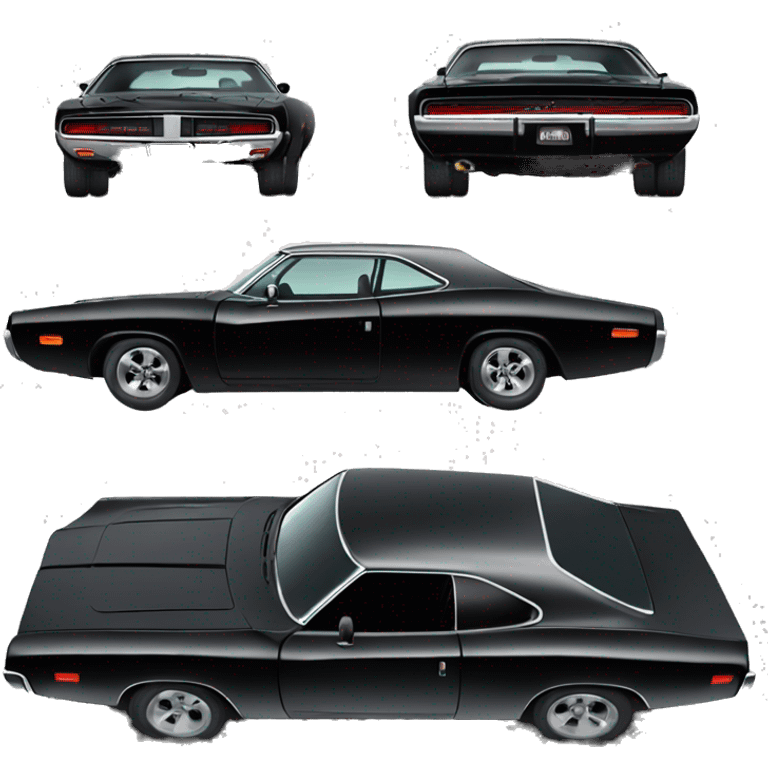 1973 dodge charger black emoji