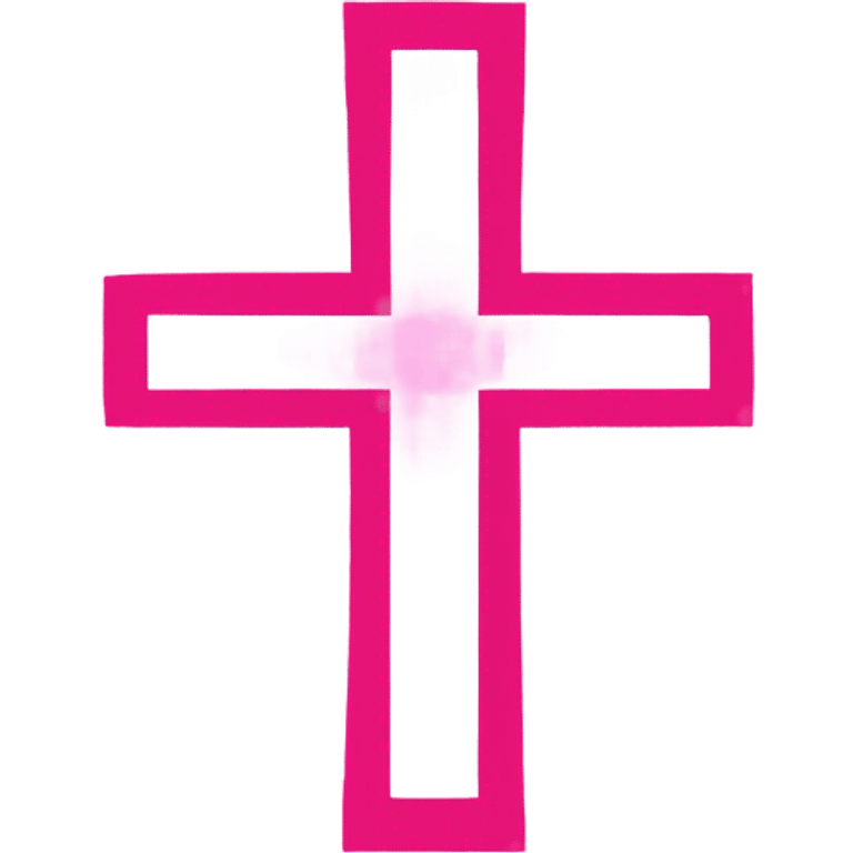 Pink cross  emoji