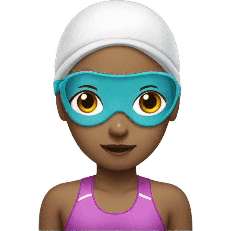 Girl swimmer in the water  emoji