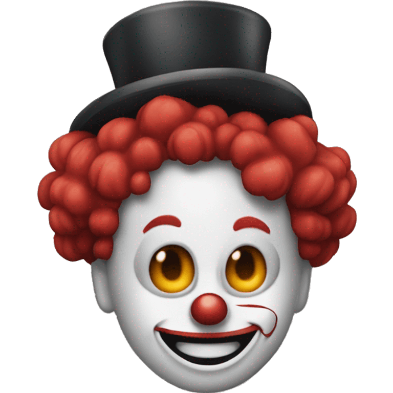 crea un payaso con audífonos riendo  emoji