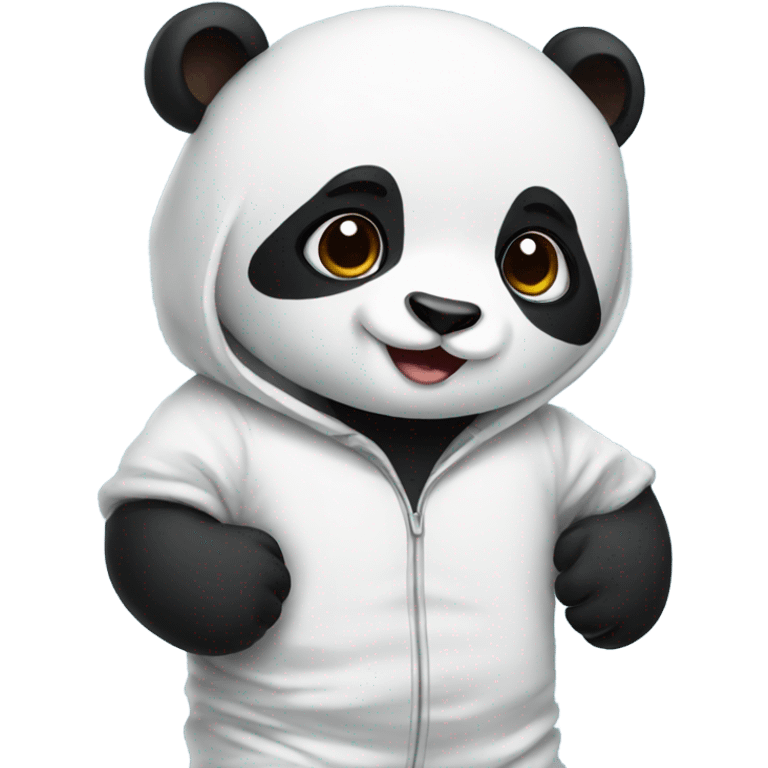 Panda in a onesie emoji