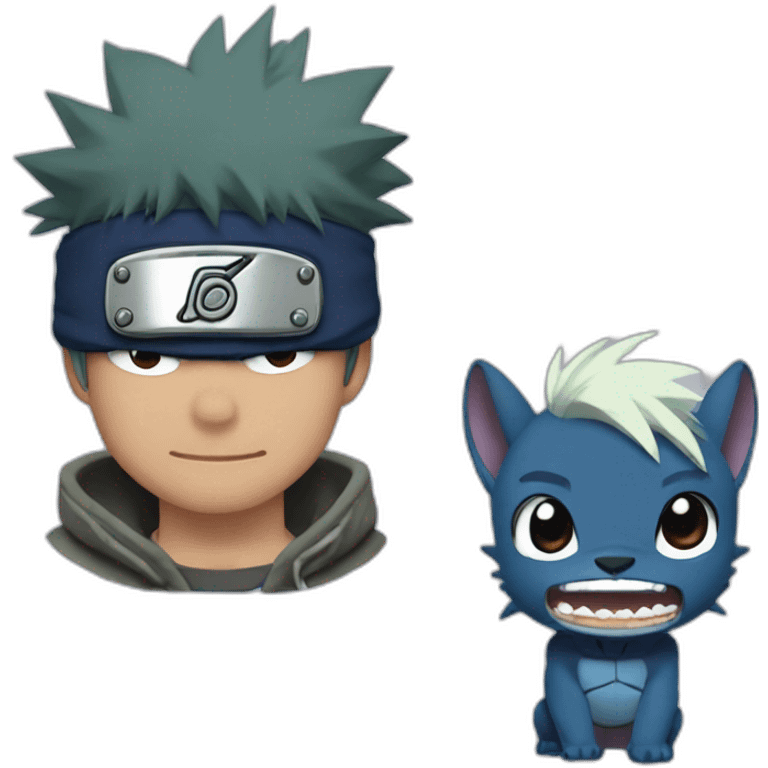 Stitch et Kakashi emoji