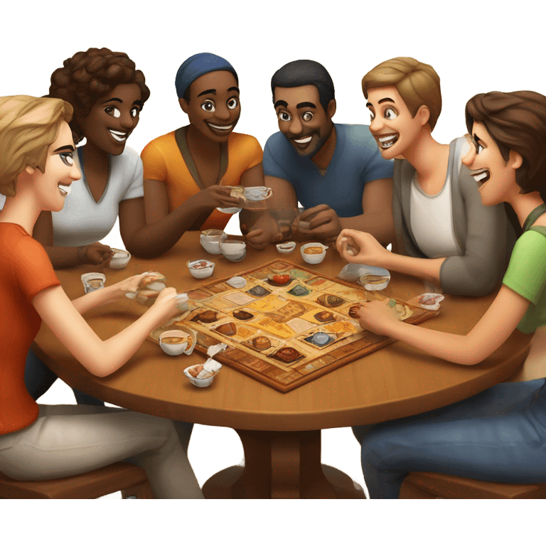 Turkish game night with tea emoji