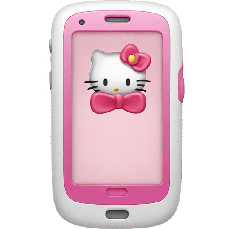 Hello kitty oh phone emoji