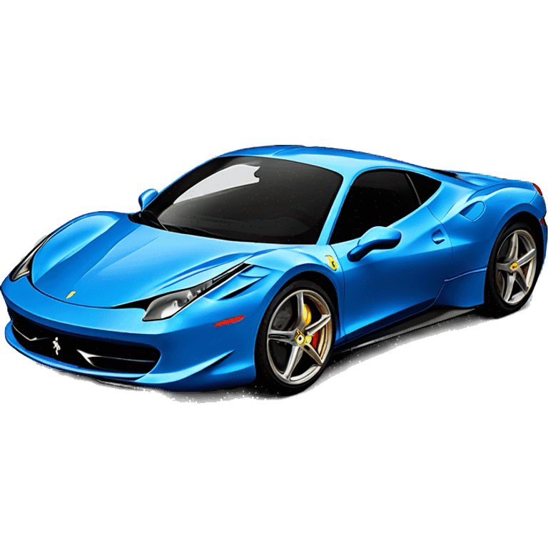 Blue Ferrari 458 emoji