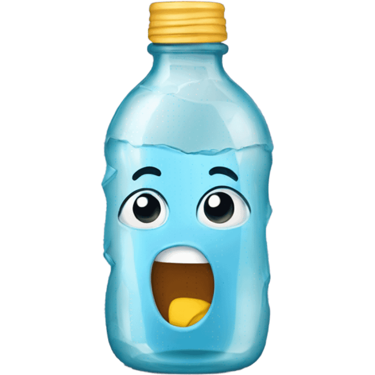 Cracked baby bottle emoji