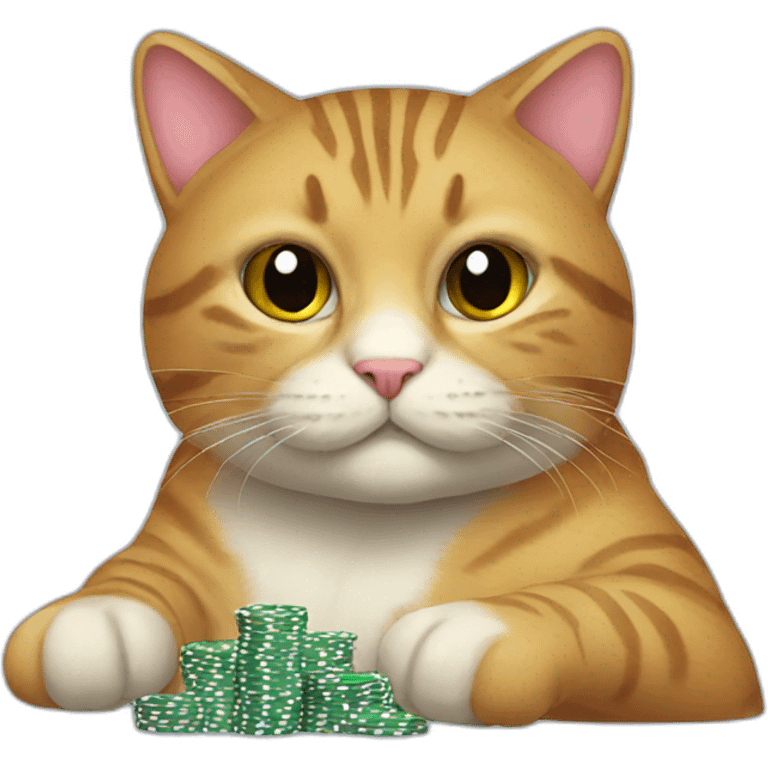 poker cat emoji