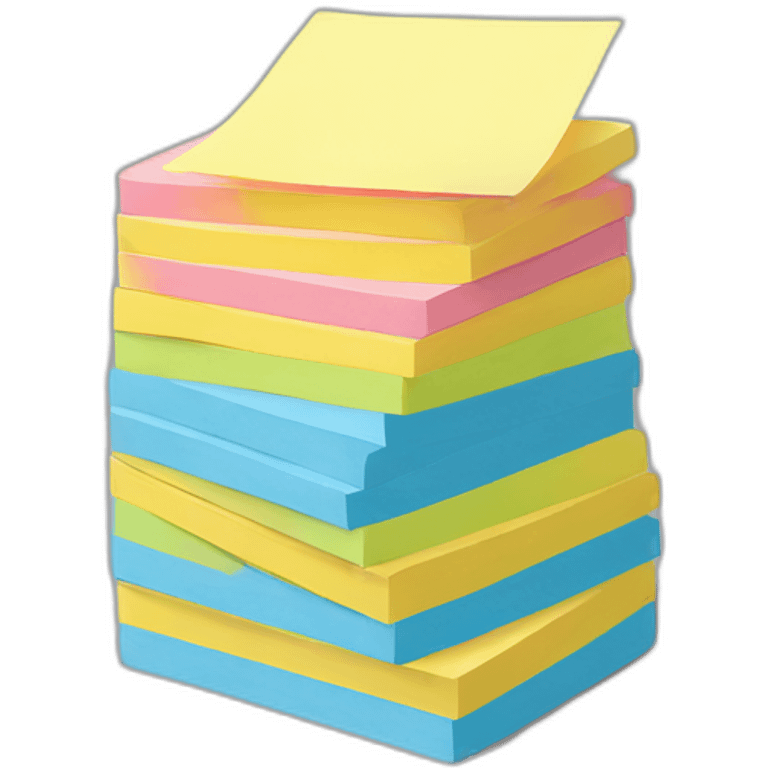 stack of post-it notes emoji