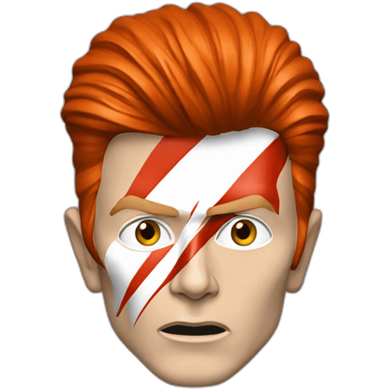 A TOK emoji of david bowie aladdin sane, grey background emoji