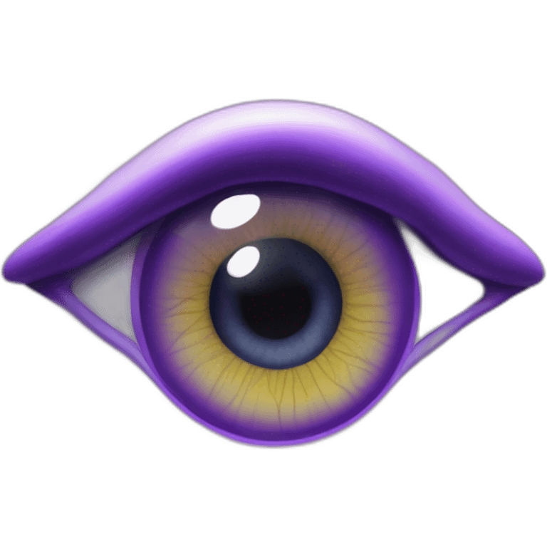 majestic godly violet iris eyeball serious intense symmetrical knowledgable emoji