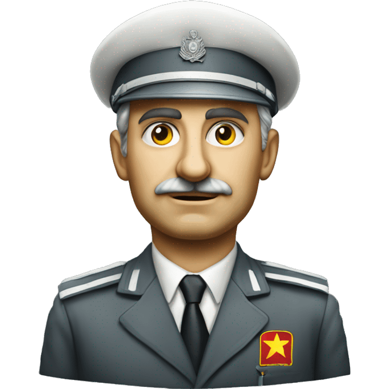 soviet engineer diplomat full scale photoealistic serious emoji