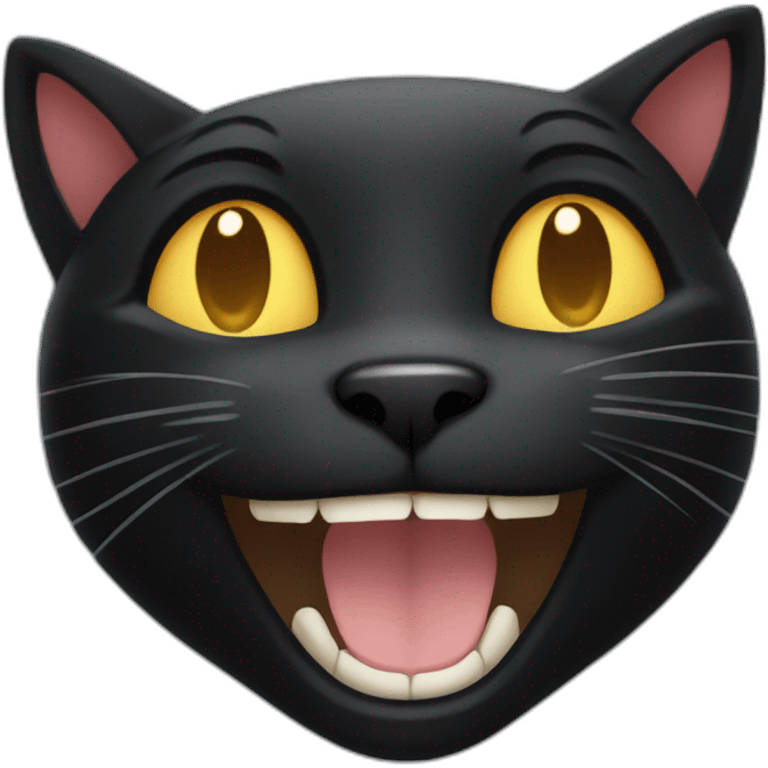 black cat smile emoji