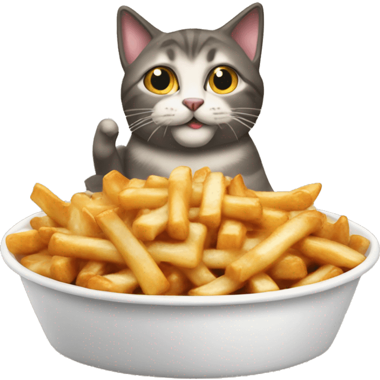 poutine pushin cat emoji